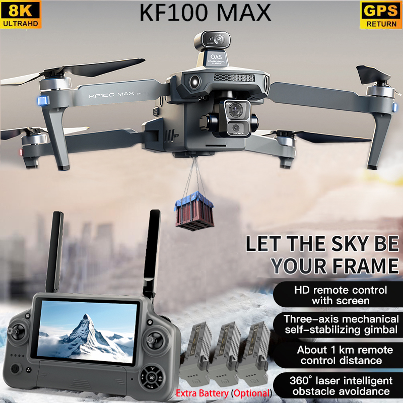 Rc Helicopter Electric - Dron GPS KF100 MAX Kamera 4K