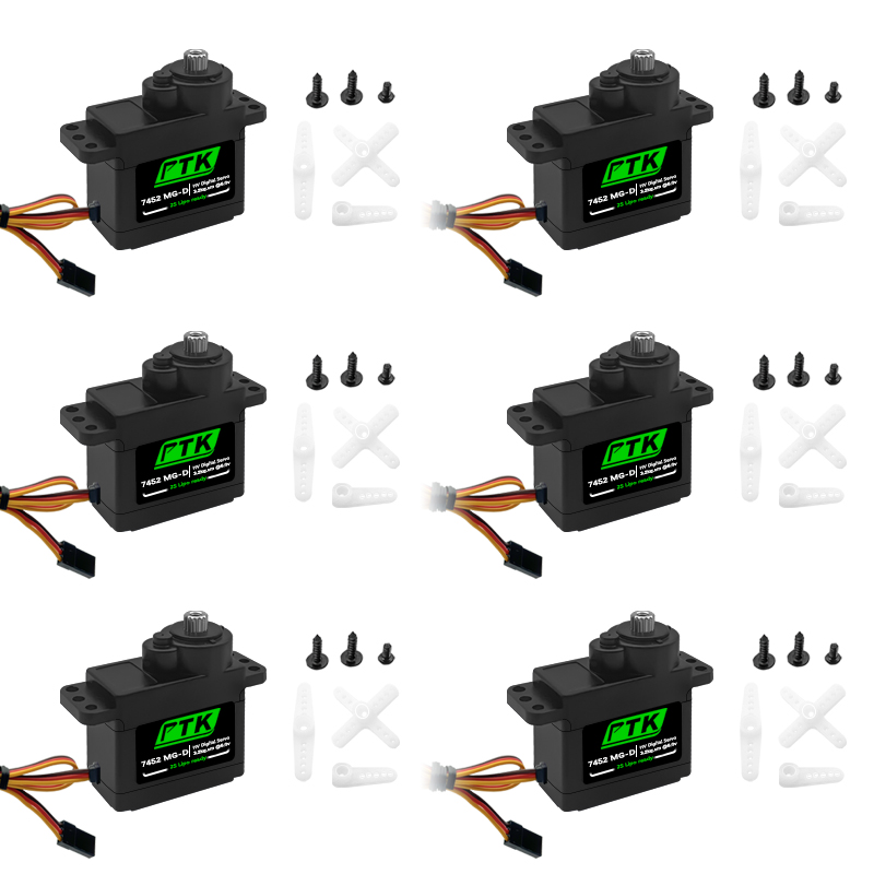 Rc Helicopter Servo - PTK 7452 MG-D 9g Cyfrowe Serwo