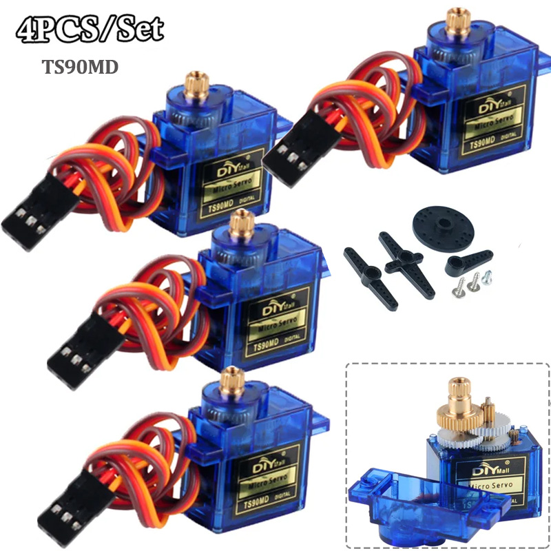 4 szt. Mikro Serwo Cyfrowe TS9 – Rc Helicopter Servo recenzja i cena
